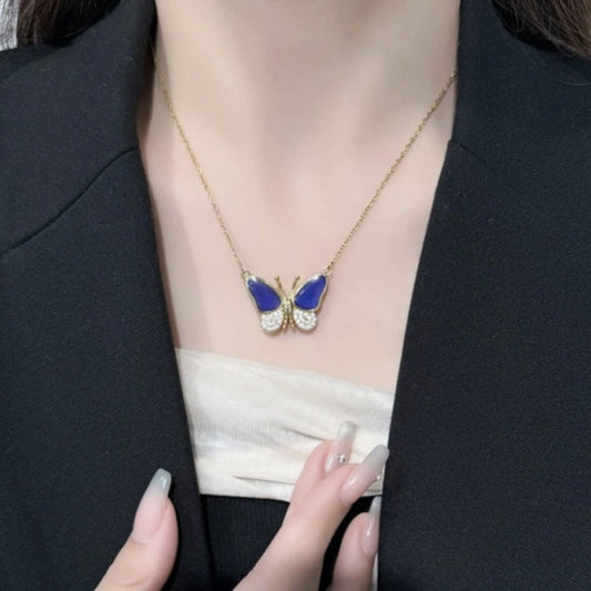 🦋 SZÍNVÁLTÓ PILLANGÓ NYAKLÁNC 📿
