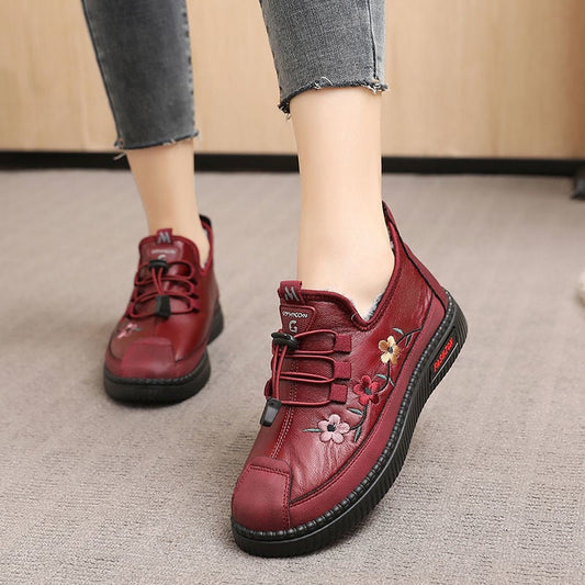 👟🔥 BŐR SZŐRME LOAFERS NŐI LOAFERS IDŐSEBB NŐKNEK PUHA MELEG