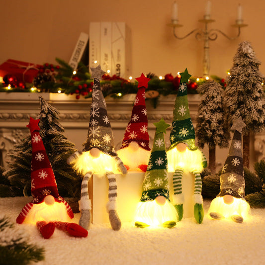 🎄 BABA SZENT KIRÁLY BABA NÉLKÜL ARC NÉLKÜL FÉNY FÜGGŐ DÍSZ