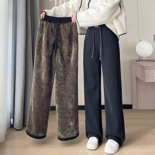 🔥 GYAPJÚ GYAPJÚBÓL KÉSZÜLT, LAZA SZABÁSÚ, SZÉLES SZÁRÚ NADRÁG