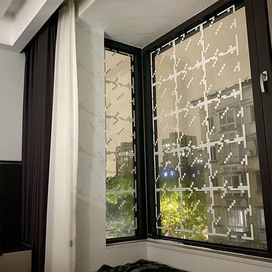 Divat klasszikus kockás üveg statikus matrica