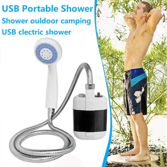 🚿 Kültéri hordozható zuhanyzó (USB-töltőcsatlakozóval)