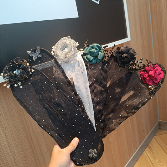 🎀 Virágos díszítésű női hajcsat