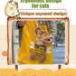 🐈👜Cute Dew Head Shape Cat Bag – Állathordó táska, kényelmes és stílusos utazáshoz