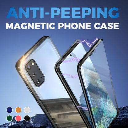 💥Mágneses edzett üveg kétoldalas telefon tok Samsung S23-S25 sorozathoz