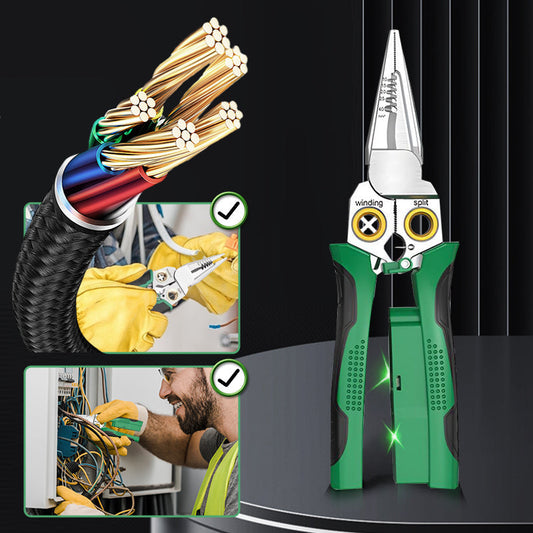 🔥8-in-1 multifunkcionális huzal-sztriptíz olló elektromos teszttel