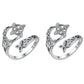 👩‍❤️‍💋‍👨925 sterling ezüst kelta csomós nyitott gyűrű