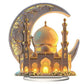Tischdekoration mit Ramadan-Moscheemotiv und Sockel, 1 Stück, 2D-Acryl-Tischornament mit flacher Optik, multifunktionale Dekoration für Esstisch, Büro oder Schreibtisch im Studentenwohnheim.