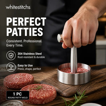 🥩✨ Kerek Steakprés: Tökéletes Húspogácsa és Profi Formázás! 🍔
