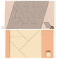 🧠🧩Fa tangram táblás puzzle játék Montessori alakzat puzzle válogató játék Színes tangram oktatási mintás játék gyerekeknek