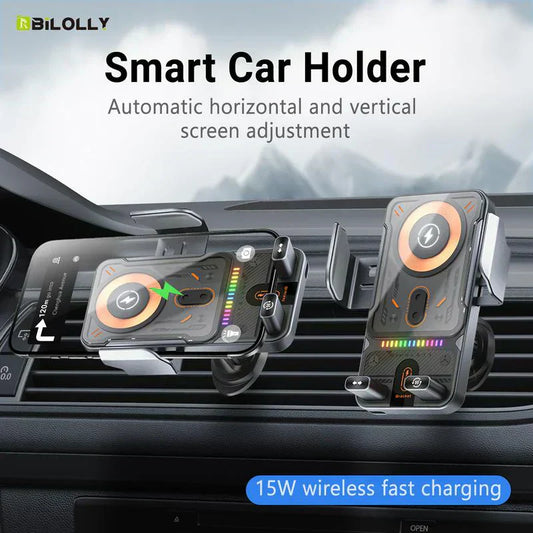 🚗📱Új vezeték nélküli autós tartó gyors töltési funkcióval⚡🔌