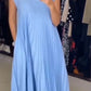 【M-3XL】2025💕Női pliszírozott ruha egyszínűben👗