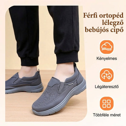 👟2026 Új ortopédiai szellőző férfi csizma – Slip-On stílus