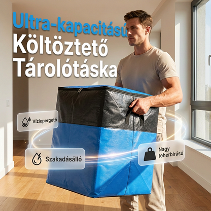 ✨1+1 ingyen💪 Extra nagy űrtartalmú költöztető táska – összecsukható | Vízálló, strapabíró, praktikus – Utánvét 💯