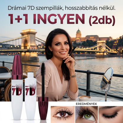 👀✨ Vízálló Szempillaspirál – Nem Mosódik El, Extra Hosszú 🙅‍♀️💧 | 1+1 ingyen! ⏰