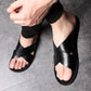 🏖️🔥50% KEDVEZMÉNY MINDEN MODELLRE!🔥🏖️ Férfi strandpapucs, valódi bőrből™👞🌞