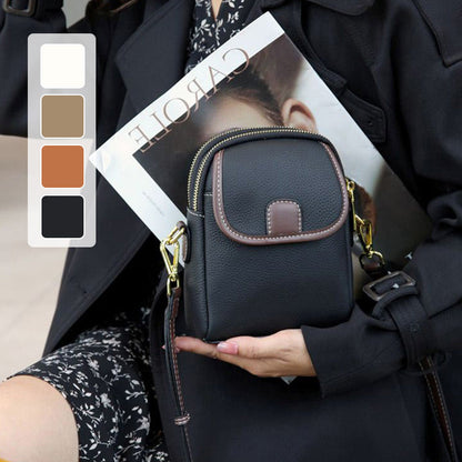 💖Női Crossbody Táska Dupla Villámcipzárral