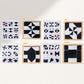 🧩 FEKETE-FEHÉR MONTESSORI PUZZLE | 48 db ECO ABS BLOKK | 3-8 Éves Korosztály | Térbeli Logika Fejlesztő