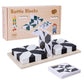 🧩 FEKETE-FEHÉR MONTESSORI PUZZLE | 48 db ECO ABS BLOKK | 3-8 Éves Korosztály | Térbeli Logika Fejlesztő