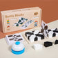 🧩 FEKETE-FEHÉR MONTESSORI PUZZLE | 48 db ECO ABS BLOKK | 3-8 Éves Korosztály | Térbeli Logika Fejlesztő