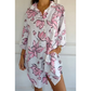👗 Női Nyári Ruha Lenvászonnal - Elegáns Ingstílusú, Lélegző Nyomtatott Design 🏖️