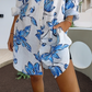 👗 Női Nyári Ruha Lenvászonnal - Elegáns Ingstílusú, Lélegző Nyomtatott Design 🏖️