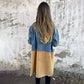💖🔥Középhosszú trench coat farmerrel Jean varrással