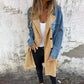 💖🔥Középhosszú trench coat farmerrel Jean varrással