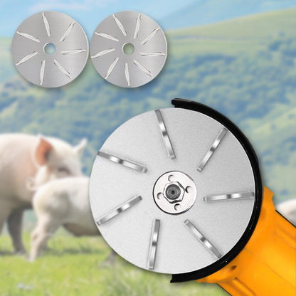 🐄✨ Nástroj na odstraňování chlupů u zvířat – Nerezová ocel kompatibilní s úhlovou bruskou Pro hospodářská zvířata 🔧