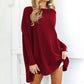 👗NŐI EGYSZÍNŰ HOSSZÚ UJJÚ HOSSZÚ UJJÚ KEREK NYAKÚ BLÚZ