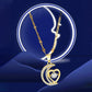 ✨🌙CRESCENT HEART ELEGÁNS NŐI NYAKLÁNC