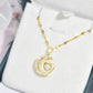 ✨🌙CRESCENT HEART ELEGÁNS NŐI NYAKLÁNC