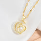 ✨🌙CRESCENT HEART ELEGÁNS NŐI NYAKLÁNC