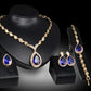 💎 ELEGÁNS FAUX GEMSTONE NYAKLÁNC SZETT