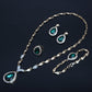 💎 ELEGÁNS FAUX GEMSTONE NYAKLÁNC SZETT