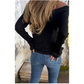 🎀 HOSSZÚ UJJÚ PULÓVER NYITOTT VÁLLAKKAL【S-2XL】.