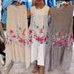 🎀【S-4XL】Női laza kerek nyakú ujjatlan virágos ruha