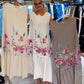 🎀【S-4XL】Női laza kerek nyakú ujjatlan virágos ruha