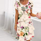 🌸Spring Specials🌸 Multi-plant Floral Print Cascade Dress【S-5XL】
