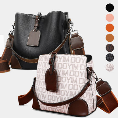 👜Könnyű és luxus női texturált vödrös táska