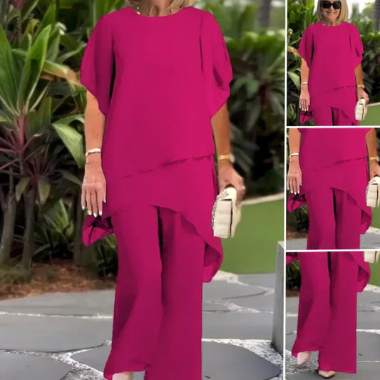 【S-3XL】💖2025 nyári népszerű, laza két részes szett (felső + alsó)