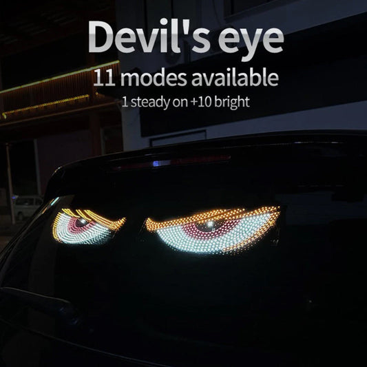 ⌛2 db LED-es ördögi szemek fényei a szélvédőhöz