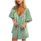 Puff Sleeves V nyakú nadrág nőknek