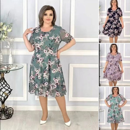 🌸【S-4XL】Virágmintás, bő ruha