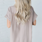 ✨【S-3XL】Raw Edge Gauze női blúz