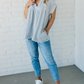 ✨【S-3XL】Raw Edge Gauze női blúz