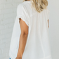 ✨【S-3XL】Raw Edge Gauze női blúz