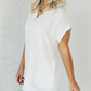 ✨【S-3XL】Raw Edge Gauze női blúz