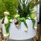 🐸Miniatűr béka figurák növényi dekorációk