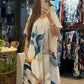 【S-4XL】👗Plusz méretű nyomtatott hosszú ruha